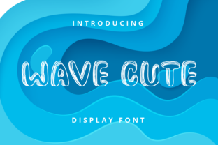 Wave Cute Display Font By Planetz studio 1