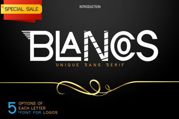 Blancos Font Display Font Di PojolType