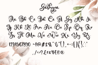 Gashyna Script & Handwritten Font By Fallengraphic 10