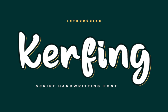 Kerfing Script & Handwritten Font By Productype