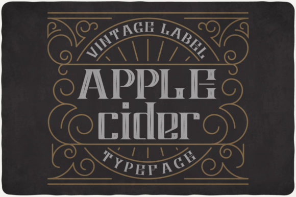 Apple Cider Display Font By Vozzy Vintage Fonts And Graphics