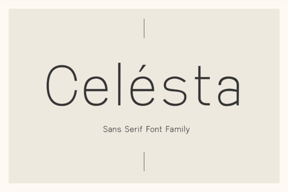 Celesta Sans Serif Font By Corgi Astronaut
