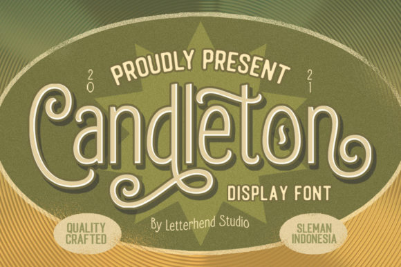 Candleton Display Font By letterhend