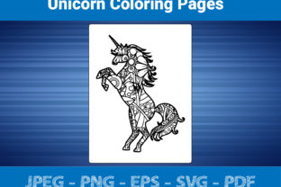 Unicorn Mandala Coloring Pages Graphic Coloring Pages & Books Adults By bengalcanvas