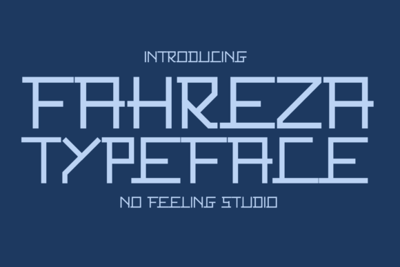 Fahreza Display Font By No Feeling Studio