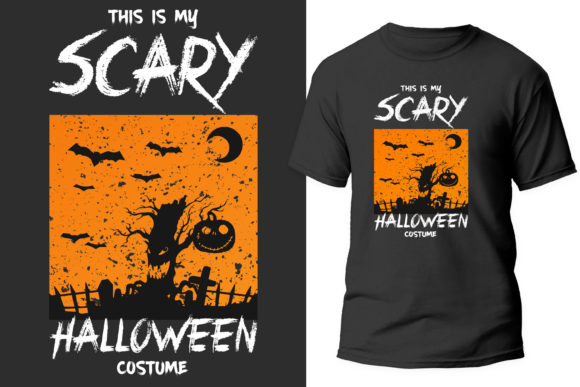 This is My Scary Halloween Costume Graphic Print Templates By rahnumaat690