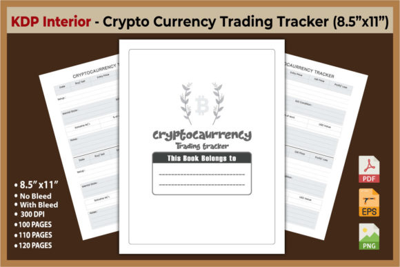 Crypto Currency Trading Tracker Graphic KDP Interiors By cristycomm
