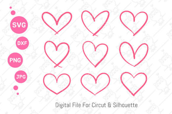 Heart Outline Svg | Open Heart Svg Graphic Illustrations By FoxGrafy