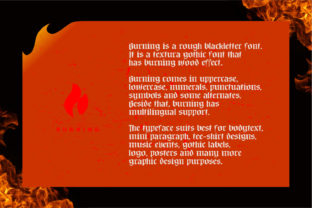Burning Blackletter Font By blackerning 2