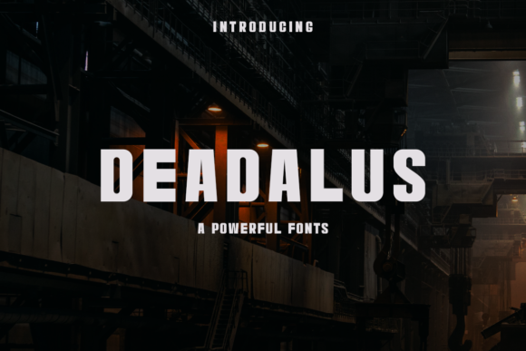 Deadalus Display Font By alonkelakon
