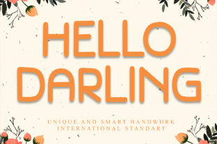 Hello Darling Sans Serif Font By GiaLetter 1