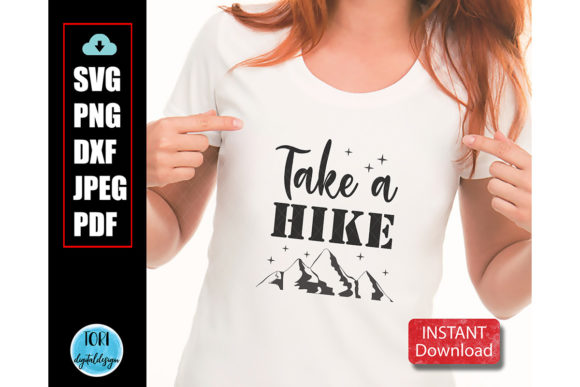 Take a Hike Svg Grafica Modelli di Stampa Di Tori Designs