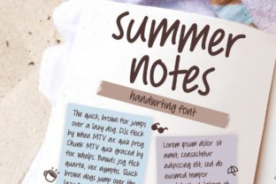Summer Notes Polices Manuscrites Police Par Jyllyco 1