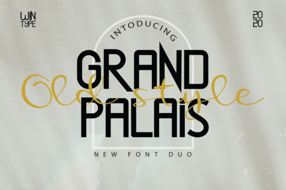 Grand Palais Old Style Display Fonts Font Door WinType