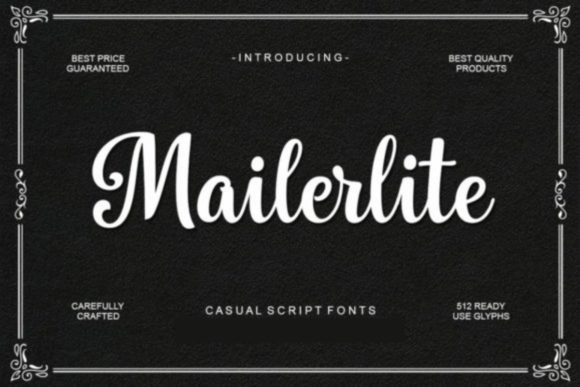 Mailerlite Script & Handwritten Font By Stellar Studio