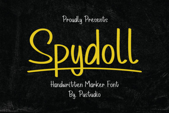 Spydoll Script & Handwritten Font By pustudio