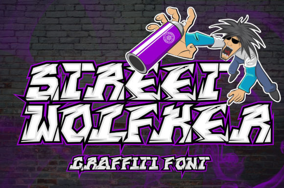 Street Wolfker Display Font By Cikareotype