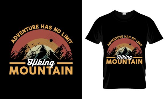 Adventure Has No Limit Hiking Mountains Graphic Print Templates By CatchyStore