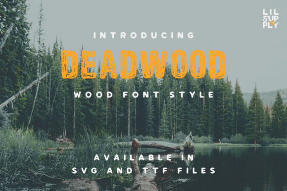 Deadwood Display Font By Lilstuff