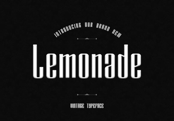 Lemonade Display Font By Webhance