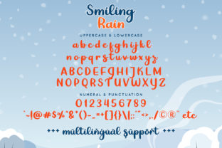 Smiling Rain Script & Handwritten Font By airotype 7