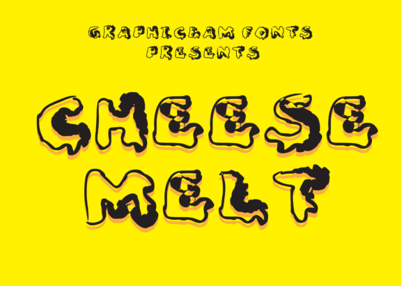 Cheese Melt Polices d'Affichage Police Par GraphicsBam Fonts