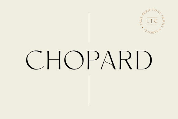 Chopard Fontes Sans Serif Fonte Por Pasha Larin