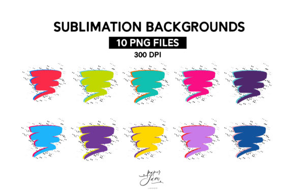 Coloful Splatter Sublimation Graphic Crafts By Paperjamlab