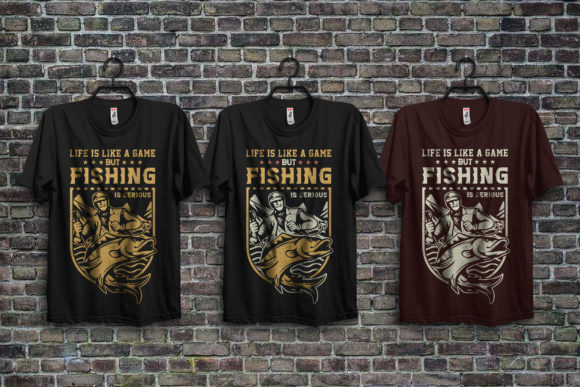 Fishing T-Shirt Design, Fish Hunter Graphic Print Templates By MI Craft shop