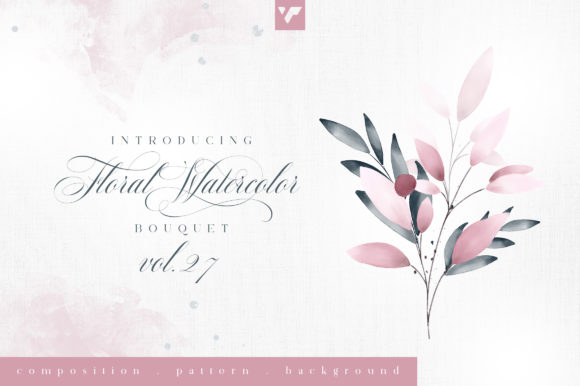 Floral Watercolor Bouquet Vol27 Graphic Illustrations By vladfedotovv