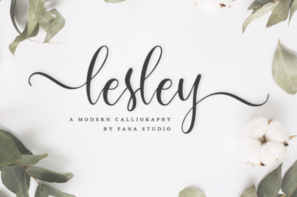 Lesley Script Script & Handwritten Font By fanastudio