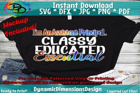 Assistant Principal _ Classy Educated Essential Graphic T-shirt Designs By Dynamic Dimensions