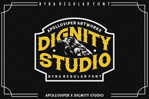 Dignity Studio Display-Schriftarten Schriftart Von dignity.std