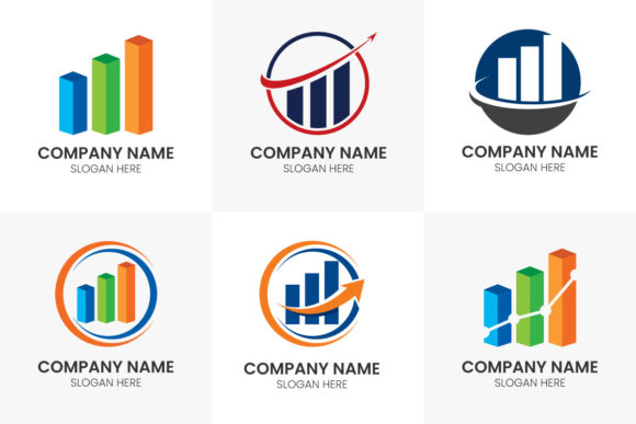 Financial & Accounting Logo Set Graphic Logos By makhondesign