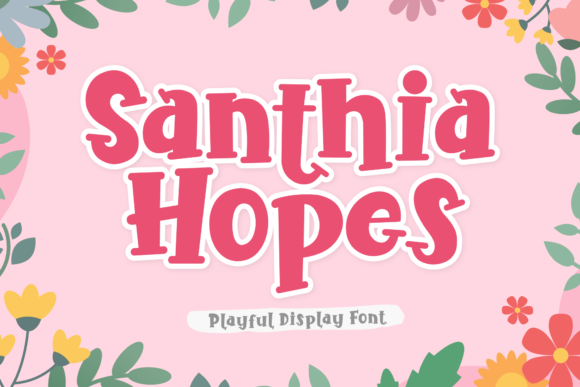 Santhia Hopes Serif Fonts Font Door Holydie Studio