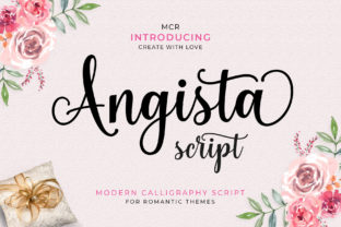 Angista Script Script & Handwritten Font By Mercurial 1