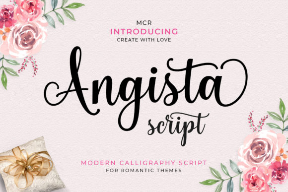 Angista Script Script & Handwritten Font By Mercurial