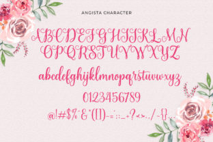 Angista Script Script & Handwritten Font By Mercurial 10