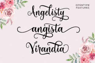 Angista Script Script & Handwritten Font By Mercurial 6