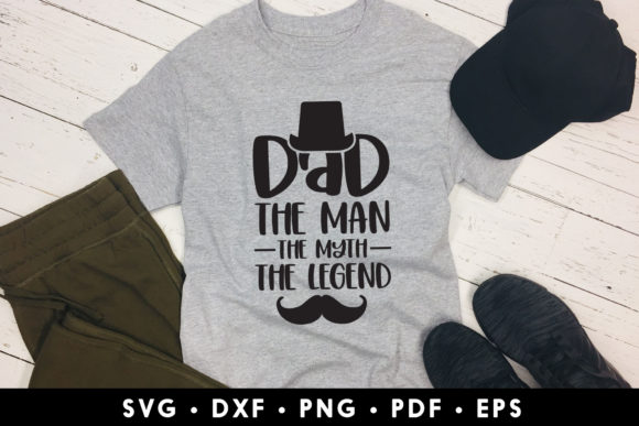 Dad the Man the Myth the Legend SVG Illustration Artisanat Par CraftlabSVG