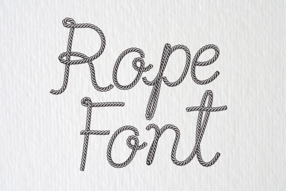 Rope Decorative Font By Doo Design Studio