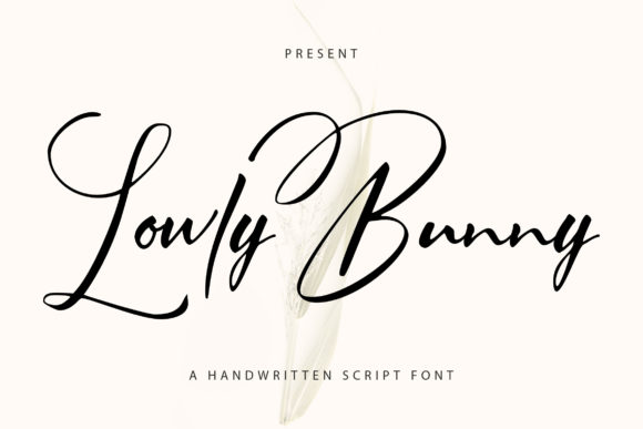 Lowly Bunny Script & Handwritten Font By Vunira