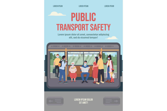 Public Transport Safety Poster Graphic Graphic Templates By TheImg