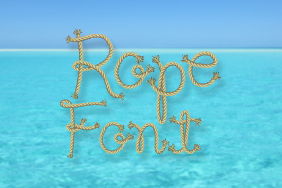 Rope Clipart Font Gráfico Objetos Gráficos de Alta Qualidade Por Doo Design Studio