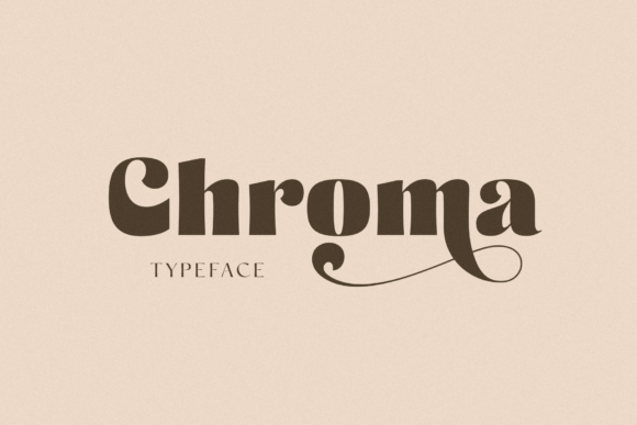 Chroma Display-Schriftarten Schriftart Von Pasha Larin