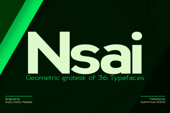 Nsai Sans Serif Font By audrykitoko