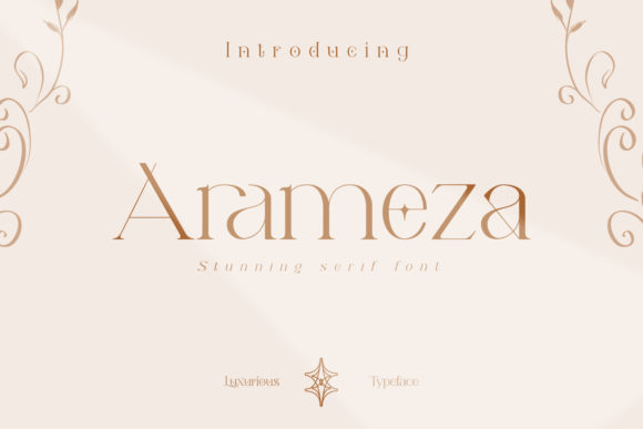 Arameza Serif-Schriftarten Schriftart Von Creative17studio