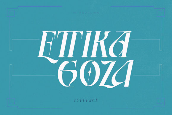 Ettika Goza Display Font By Alit Design
