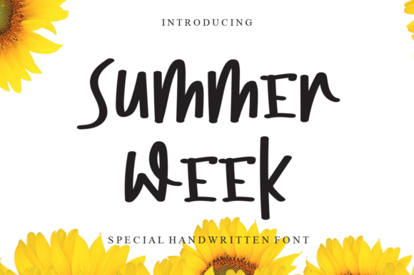 Summer Week Script & Handwritten Font By Garcio