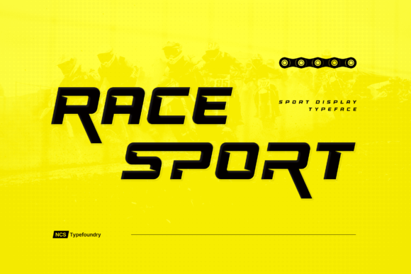 Race Sport Display Font By namaracreativestudio